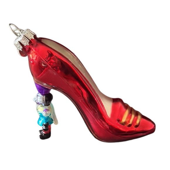 Department 56 Other - Department 56 Christmas Nutcracker Red High Heel Ornament Vintage